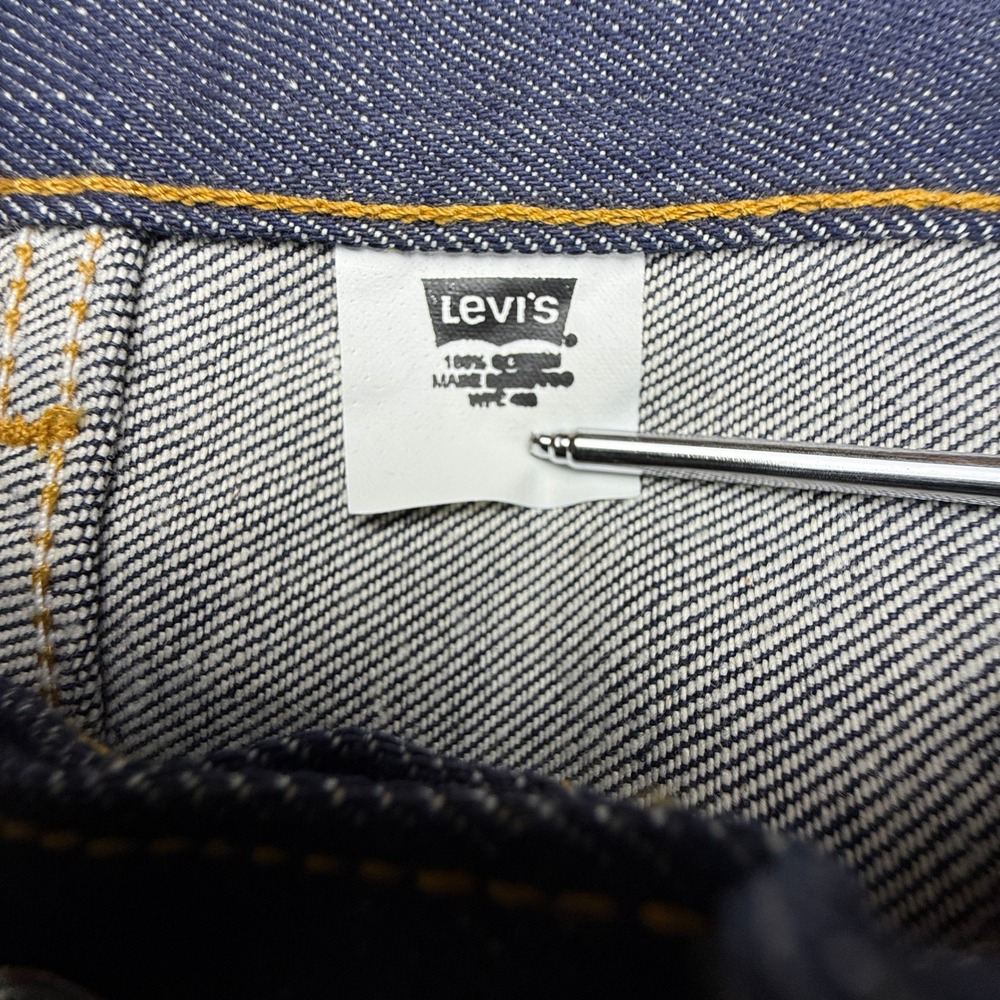 Levis 501xx Shrink-To-Fit Jeans Mens 44x30 Raw Indigo Rigid Denim 00501-0000 NEW - Picture 4 of 10